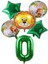 Yeşil Rakam Yıldız Aslan Hayvan Folyo Balon Seti Yaş 0 1