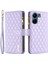 Xiaomi Redmi 13C 4g/poco C65 4g Kasa Fermuar Cüzdan Yatay Stand Deri Kapak-Mor (Yurt Dışından) 1