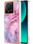 Xiaomi 13T/13T Pro/redmi K60 Ultra Tpu Durumu 2.0mm Imd Mermer Desen Telefon Kapak-Rose (Yurt Dışından) 1