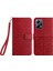 Xiaomi Redmi Için Mikrofiber Deri Kılıf Not 12 Pro 5g/12 Pro Speed ​​5g/poco X5 Pro 5g Baskı Stand Cüzdan Telefon Kapak-Kırmızı (Yurt Dışından) 1