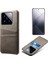 Xiaomi 14 Pro Case Çift Kart Yuvaları Pu Deri+Pc Anti-Drop Telefon Kapak-Grey (Yurt Dışından) 1