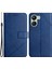 Xiaomi Redmi Için 13C 4g/poco C65 4g Kasa Çizgileri Baskılı Deri Cüzdan Kapak-Mavi (Yurt Dışından) 1