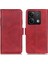 Xiaomi Için Redmi Note 13 5g/13 5g (Çin) Deri Kılıf Manyetik Toka Cüzdan Telefon Kapak-Kırmızı (Yurt Dışından) 1