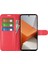 Xiaomi Redmi Için Note 13 Pro+ 5g Case Litchi Doku Cüzdan Deri Deri Telefon Kırmızısı (Yurt Dışından) 2