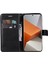Xiaomi Redmi Için Note 13 Pro+ Kasa Düz Renkli Deri Manyetik Kapatma Telefon Kapak Black (Yurt Dışından) 2