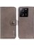 Xiaomi 13T/13T Pro/redmi K60 Ultra Kılıf Anti-Drop Telefon Kapağı Pu Deri Stand Cüzdan-Khaki (Yurt Dışından) 1