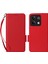 Xiaomi Redmi Için Note 13 Pro 5g Cep Telefon Kılıfı Litchi Doku Deri Kapak Kayış Kırmızısı (Yurt Dışından) 1