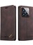 Xiaomi 14 Pro Folio Folyo Flip Cep Telefonu Deri Kapak-Coffee (Yurt Dışından) 1