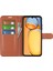 Xiaomi Redmi 13C 4g/poco C65 4g Case Litchi Doku Deri Telefon Kapağı Manyetik Kapanış Kahverengi (Yurt Dışından) 2