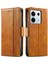 Xiaomi Redmi Için Note 13 Pro 4g/5g Deri Telefon Kılıfı Rfıd Engelleme Cüzdan Işık Kahverengi (Yurt Dışından) 1