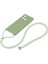 Xiaomi Redmi 12C 4g Kasa Yumuşak Fiber Astar Tpu Tpu Telefon Kapağı Lanyard-Matcha Green (Yurt Dışından) 2
