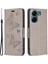 Xiaomi Redmi 13C 4g/poco C65 4g Case Kelebek Basılı Pu Deri Cüzdan Telefon Kapak-Grey (Yurt Dışından) 1