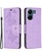 Xiaomi Redmi Için 13C 4g/poco C65 4g Case Kelebek Basılı Pu Deri Cüzdan Telefon Kapak Morası (Yurt Dışından) 1
