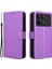 Xiaomi Redmi K70 5G/K70 Pro 5g Elmas Doku Kitabı Katlanır Flip Folio Cover-Purple (Yurt Dışından) 1
