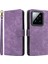 Xiaomi 14 Pro Pu Deri Akıllı Telefon Kılıfı Rfıd Shap-Purple Ile Toplama (Yurt Dışından) 1
