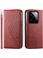 Xiaomi 14 Pro Pu Pu Deri Mago Auto Kapanış Cüzdan Telefon Kapak-Kırmızı (Yurt Dışından) 1