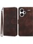 Xiaomi Için Redmi Note 12 4g Deri Kasa Cüzdan Kapağı Baskılı Fil Baş-Coffe (Yurt Dışından) 1