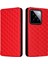Xiaomi Için 14 Case Magnetıc Baskı Pu Deri Cüzdan Telefon Kapak-Kırmızı (Yurt Dışından) 1