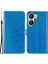 Xiaomi Redmi 13C 4g/poco C65 4g Kasa Işıltılı Deri Cüzdan Standı Kapak-Mavi (Yurt Dışından) 1