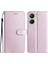 Xiaomi Redmi 13C 4g/poco C65 4g Deri Kılıf Ipek Dokusu Katlama Stand Telefon Kapak Işık Mor (Yurt Dışından) 1