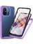 Xiaomi Redmi 12C 4g Için Telefon Kapağı, 3-1 Arada Pc+Pet Screen Koruyucu-Mor ile Koruyucu Kasa (Yurt Dışından) 1