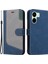 Xiaomi Redmi Için 13C 4g/poco C65 4g Telefon Kılıfı Pu Pu Deri Üç Renkli Ekleme Flip Cover-Blue (Yurt Dışından) 1