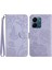 Xiaomi Redmi Için 13C 4g/poco C65 4g Case Kelebek Çiçek Deri Deri Manyetik Flip Kapak El Strap-Mor ile (Yurt Dışından) 1
