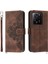 Xiaomi 13T/13T Pro/redmi K60 Ultra Kılıf Cüzdanı El Kayışı ile Telefon Deri Kapağı + Omuz Kayışı Kahverengi (Yurt Dışından) 1