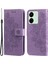 Xiaomi Redmi 13C 4g/poco C65 4g Case Anti-Çizgi Pu Deri Deri Cüzdan Telefon Kapak Morası (Yurt Dışından) 1