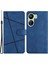 Xiaomi Redmi 13C 4g/poco C65 4g Case Crazy Horse Doku Telefon Kapağı Bilek Kayış Mavisi (Yurt Dışından) 1