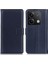 Xiaomi Için Redmi Note 13 5g/13 5g (Çin) Kılıf Anti-Çizgi Pu Deri Derdan Damla Geçirmez Cep Telefonu Kapağı Cüzdan-Mavi (Yurt Dışından) 1