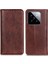 Xiaomi Için 14 Case Litchi Doku Deri Deri Kapak Cüzdan Stand-Brown (Yurt Dışından) 1