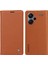 Xiaomi Redmi Için Note 13 Pro+ Durum Manyetik Kapanış Deri Telefon Kapak-Kahverengi (Yurt Dışından) 1