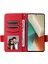 Xiaomi Için Redmi Note 13 5g Kapak Deri Cüzdan Stand Cep Telefon Kılıfı Strap-Red ile (Yurt Dışından) 2