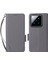 Xiaomi 14 Pro Cüzdan Telefon Kasası Manyetik Litchi Doku Pu Deri Deri Telefon Kapağı Strap-Grey (Yurt Dışından) 1