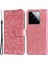 Xiaomi Için 14 Vaka Standı Cüzdan Şok Geçirmez Pu Deri Akıllı Telefon Kapak-Pembe (Yurt Dışından) 1