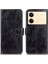 Xiaomi Redmi Için Note 13R Pro 5g Manyetik Kasa Çılgın At Dokusu Vintage Stand Kapak Black (Yurt Dışından) 1