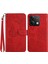 Xiaomi Için Redmi Note 13 4g Kılıf Derisi Baskılı Telefon Cüzdan Kapağı El Strap-Red ile (Yurt Dışından) 1