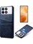 Xiaomi Redmi K70 Pro 5G/K70 5g Case Anti-Fall Pu Deri+Pc Telefon Kabuğu 2 Kart Yuvası Mavisi (Yurt Dışından) 1