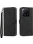 Xiaomi 13T/13T Pro/redmi K60 Ultra Kılıf Baskılı Cüzdan Telefon Kabuğu Stand Pu Deri Protector-Black (Yurt Dışından) 1