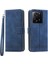 Xiaomi 13T/13T Pro/redmi K60 Ultra Kılıf Baskılı Cüzdan Telefon Kabuğu Stand Pu Deri Koruyucu-Mavi (Yurt Dışından) 1