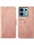 Xiaomi Redmi Için Note 13 Pro 5g Pu Deri Cüzdan Kılıf Buzağı Dokusu Flip Telefon Kapak Pembe (Yurt Dışından) 1
