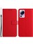 Xiaomi 13 Lite/civi 2 5g Case Case Rhombus Baskalı Cüzdan Stand Telefon Kapak-Kırmızı (Yurt Dışından) 1