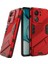 Xiaomi Redmi Için K60 ULTRA/13T/13T Pro Pc+Tpu Kickstand Arka Kapak Şok Geçirmez Koruyucu Telefon Kasa-Kırmızı (Yurt Dışından) 1