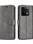 Xiaomi Redmi Için Note 13 Pro 5g Case Balf Dokusu Pu Deri Telefon Stand Kapak-Grey (Yurt Dışından) 1