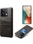 Xiaomi Için Redmi Note 13 5g Kasa Çift Kart Yuvaları Şok Geçirmez Kılıf Pu+Pc Ince Telefon Kılıf Black (Yurt Dışından) 1