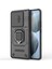Xiaomi Redmi K70E 5g Kapak Slayt Lens Kapağı Pc+Tpu Şok Geçirmez Cep Telefonu Kickstand-Black ile (Yurt Dışından) 1