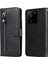Xiaomi Redmi K60 ULTRA/13T/13T Pro Case Şok Geçirmez Kabuk Fermuarı Cep Cüzdan Stand Telefon Kapağı Black (Yurt Dışından) 1