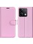 Xiaomi Için Redmi Note 13 5g (Çin) Kılıf Litchi Doku Deri Stand Kapağı Ince Uygun Cüzdan Telefon Kabuk-Pembe (Yurt Dışından) 1