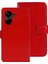 Xiaomi Redmi Için 13C 4g/poco C65 4g Kasa Deri Deri Cüzdan Çılgın At Dokusu Flip Telefon Kapak-Kırmızı (Yurt Dışından) 1